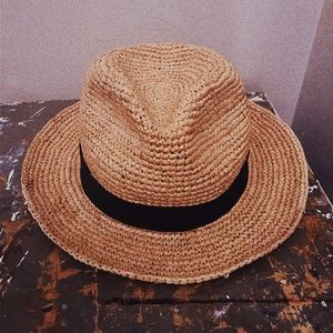 NWT J. Crew packable straw hat